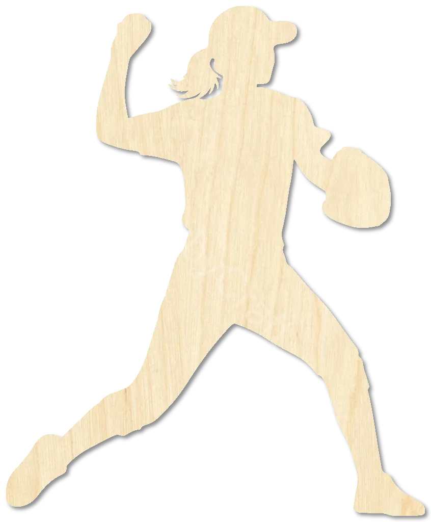 Female Baseball Pitcher