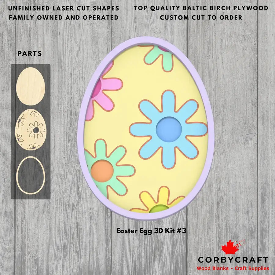 3D Layered Easter Egg Kit #3