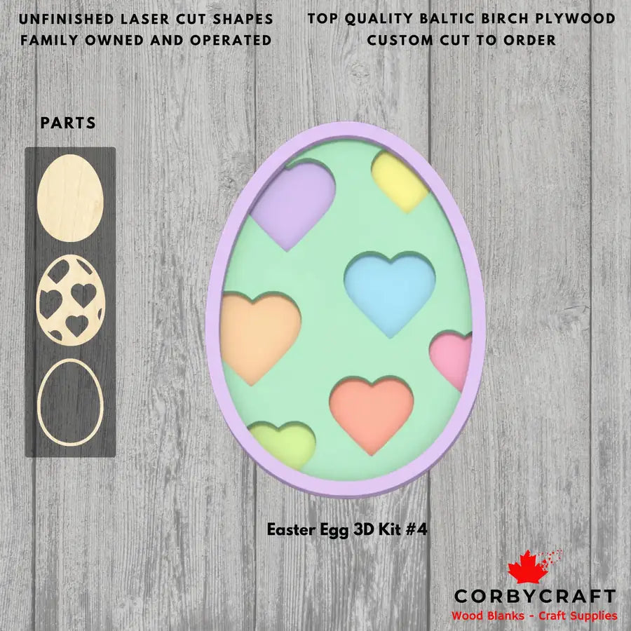3D Layered Easter Egg Kit #4