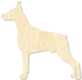 Doberman Wooden Craft Blanks