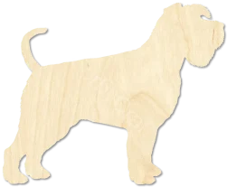 Schnauzer Silhouette Schnauzer Cutout Schnauzer Shape laser cut wood blank for pet lovers by CorbyCraft SKU 4EXV6A