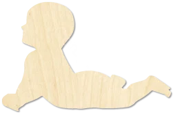 Baby Figure Baby Cutout Blank Baby Wood laser cut wood blank for nursery stylists and new parents by CorbyCraft SKU 77UJJJ