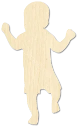 Walking Toddler Toddler Walking laser cut wood blank for nursery stylists and new parents by CorbyCraft SKU DWW8U3