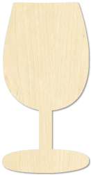 Wine Glass Wine Glass Cutout Wooden Wine Glass laser cut wood blank for kitchen decor stylists by CorbyCraft SKU G7WSH8