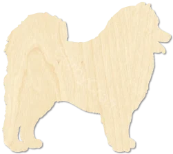Samoyed Dog Samoyed Cutout DIY Samoyed Craft laser cut wood blank by CorbyCraft SKU M4S7HP