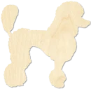 French Poodle French Poodle Cutout Poodle Lover Gift laser cut wood blank by CorbyCraft SKU SWDAPN
