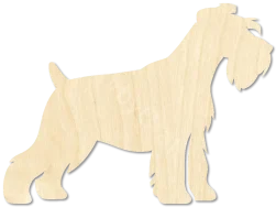 Schnauzer Dog Baltic Birch Plywood Schnauzer Laser Cut Wood laser cut wood blank by CorbyCraft SKU TAZ6H9