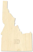 Idaho State Idaho State Shape Wooden Idaho Cut laser cut wood blank for rustic home decorators by CorbyCraft SKU TDR9UZ