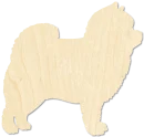 Pomeranian Dog Pomeranian Cutout Small Dog Cutout laser cut wood blank by CorbyCraft SKU UEEMK7