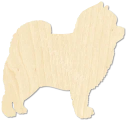 Pomeranian Dog Pomeranian Cutout Small Dog Cutout laser cut wood blank by CorbyCraft SKU UEEMK7