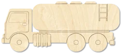 Tanker Truck unfinished wood craft blank